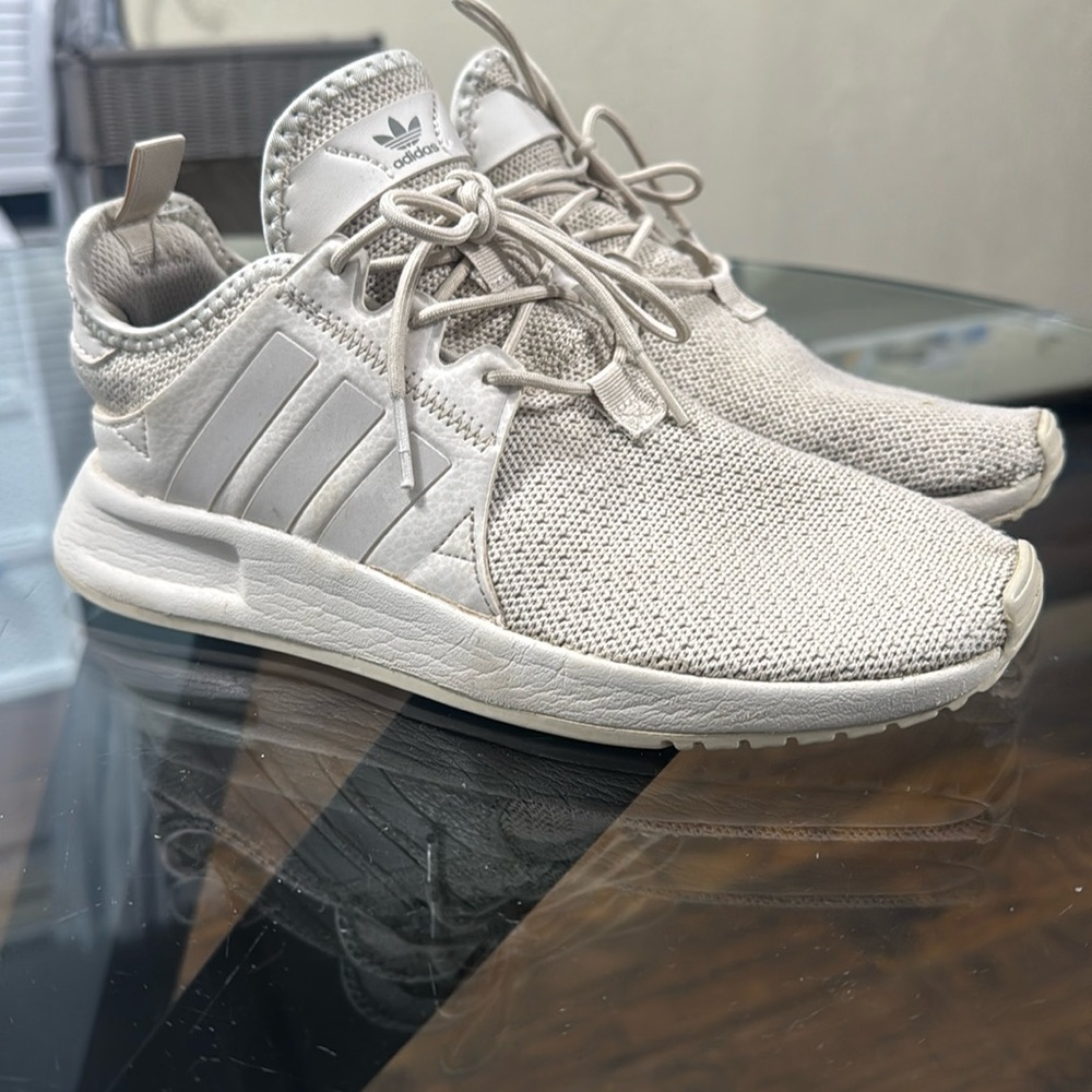 adidas X_PLR Athletic Shoe - Big Kid - Beige Monochrome